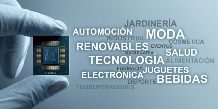 Sectores industriales: automoción, moda, renovables, tecnología, electrónica, bebidas, salud, farmacia, juguetes y más